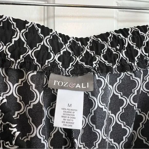 Roz & Ali patterned pants Medium - Picture 4 of 6
